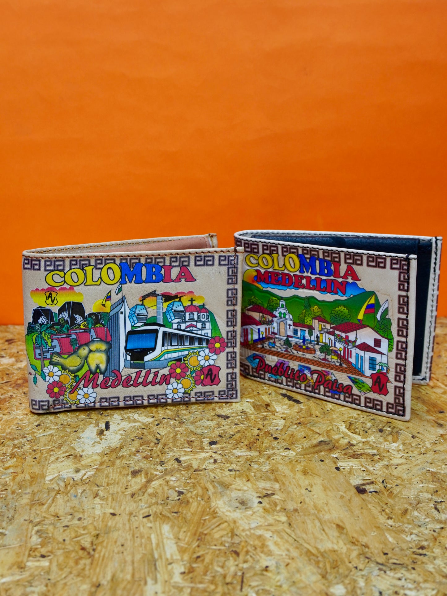 Billetera cuero artesanal