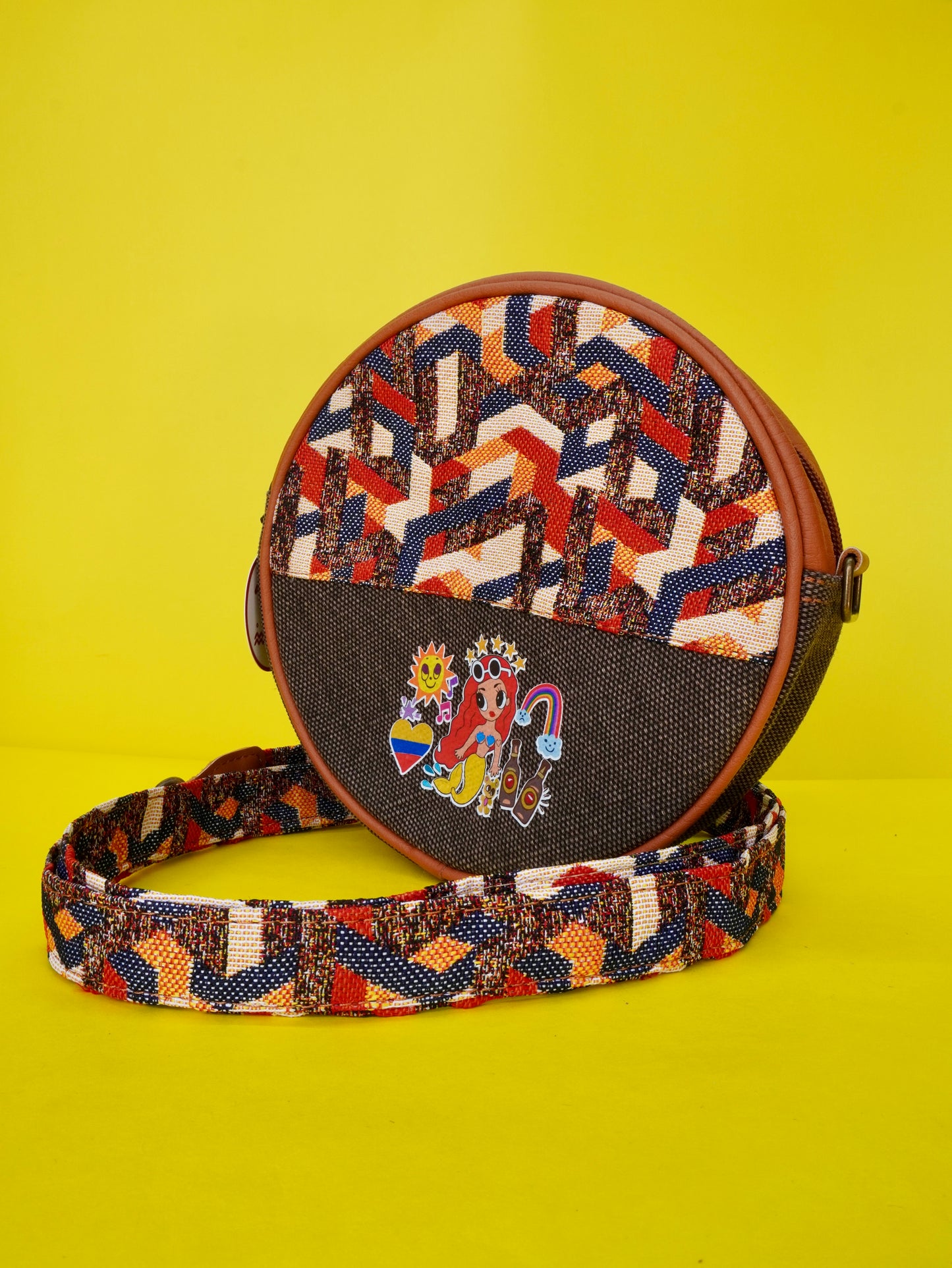 Bolso tambor grande y pequeño