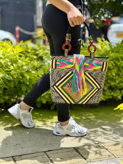 Bolso caña flecha wayuu