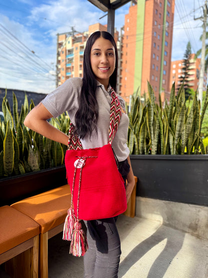 Mochila wayuu unicolor