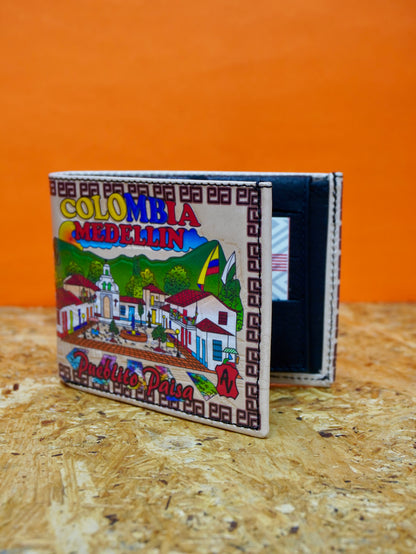 Billetera cuero artesanal