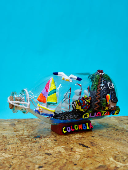Botella Barco Guatape