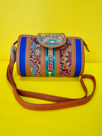 Bolso cilindro grande y pequeño