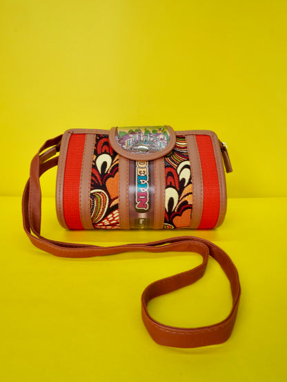 Bolso cilindro grande y pequeño