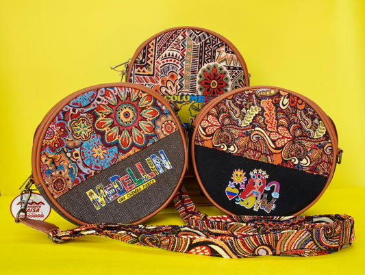 Bolso tambor grande y pequeño