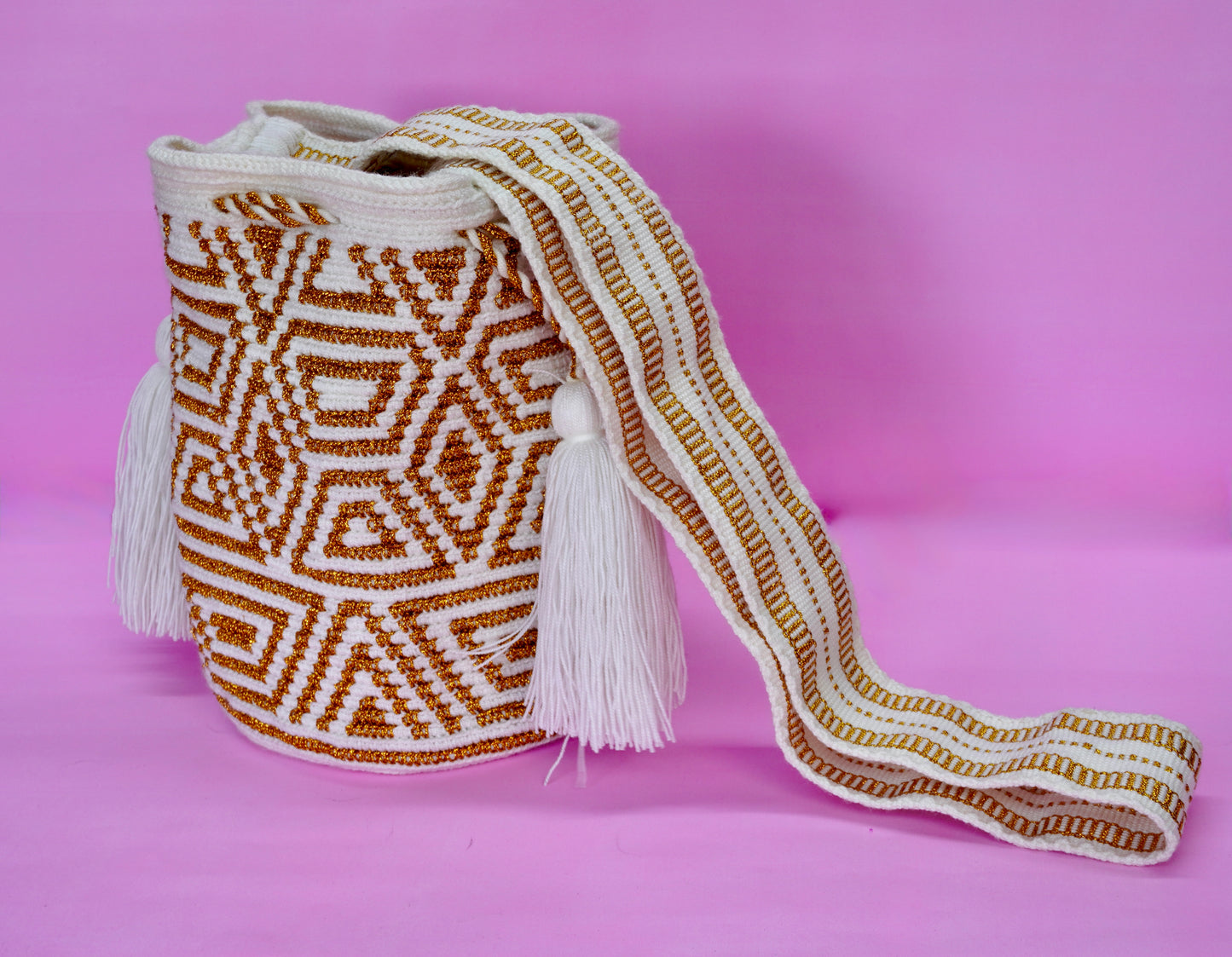 Mochila hilo Dorado/Plateado