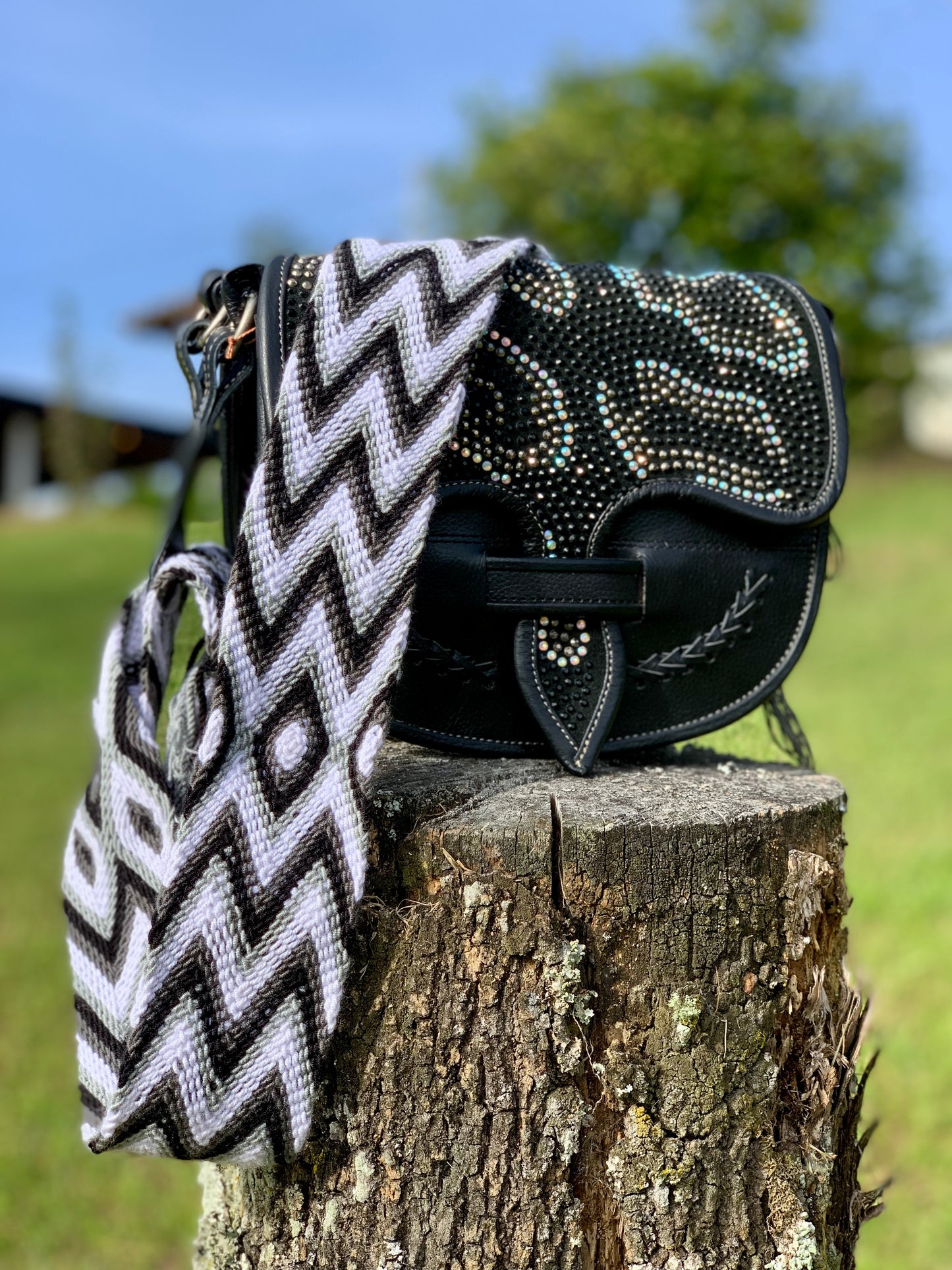 Carriel wayuu piedras