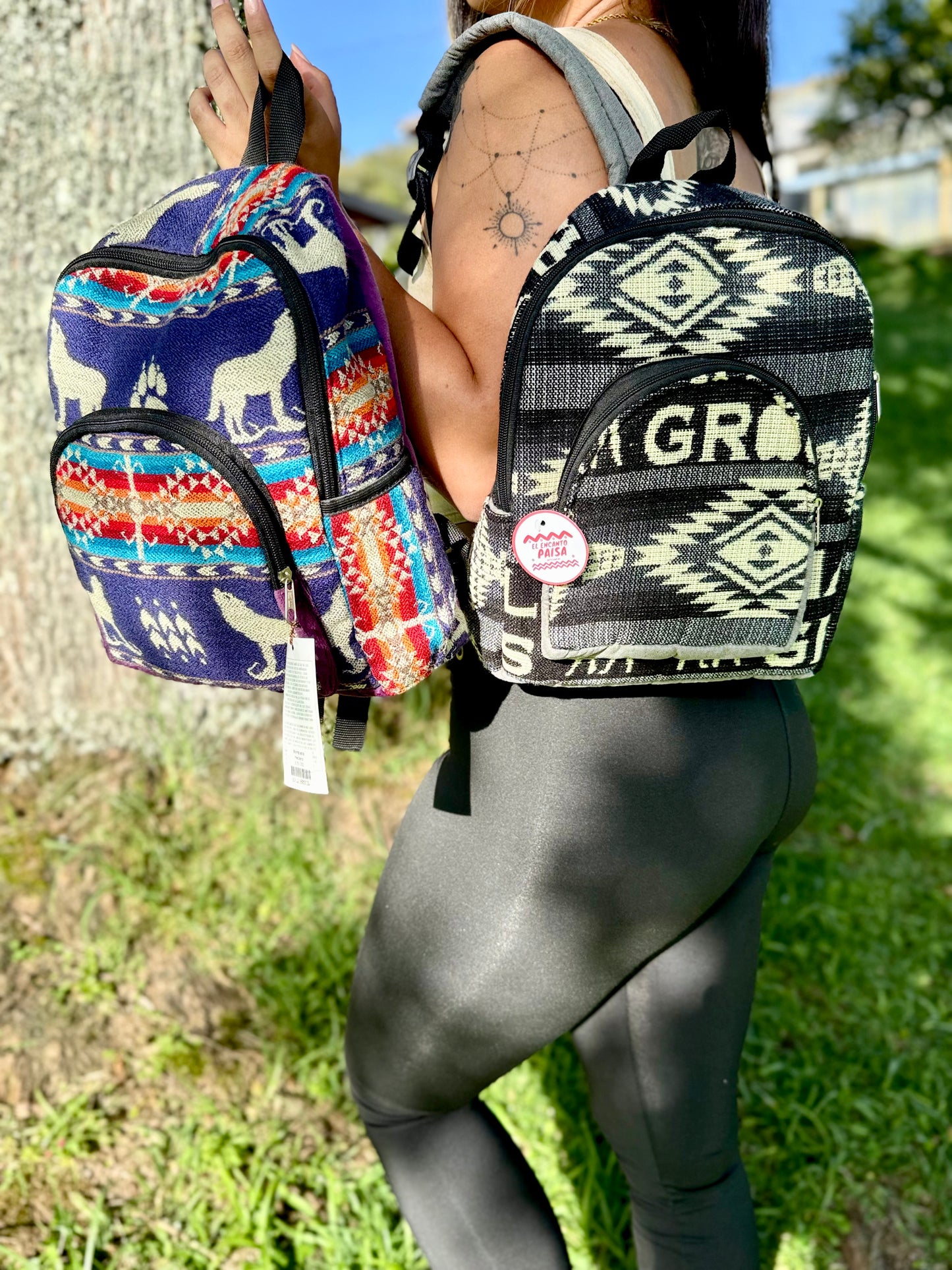 Morral lana mediano y grande