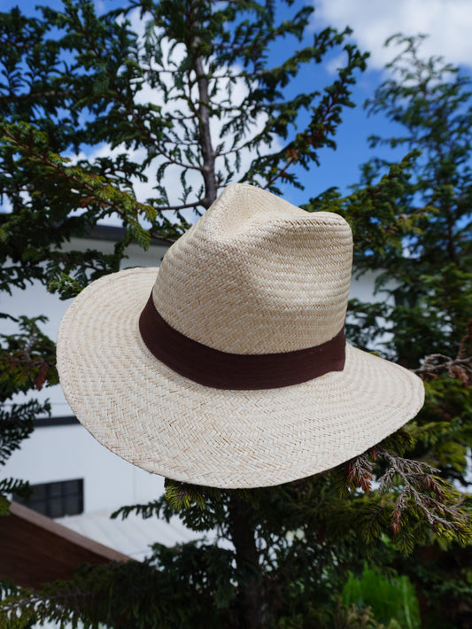 Sombrero brisa blanco-café